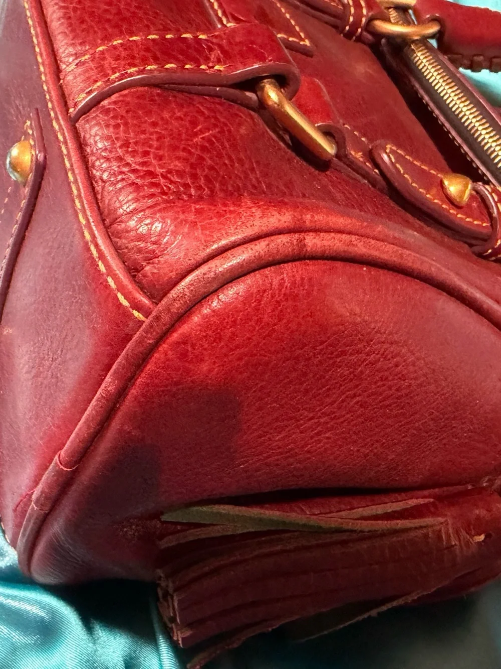 Dooney & Bourke Florentine Micro Satchel in Bordeaux